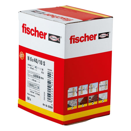 fischer Nagelplug N 6x40mm 50st-032711
