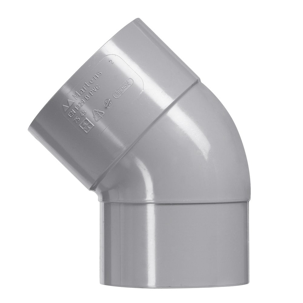 Martens PVC Bocht Lijmmof/spie 3,2mm 45°-049934