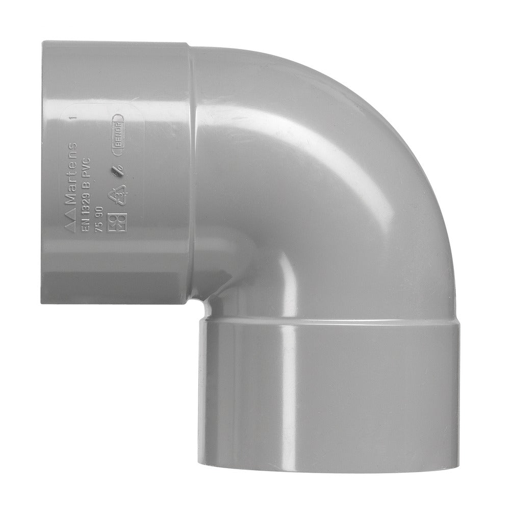 Martens PVC Bocht 2x Lijmmof 3,2mm 88°-050041
