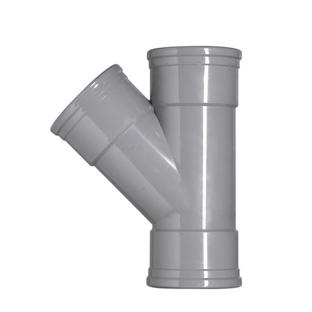 T-Stuk PVC 3x manchetmof Ø 110x110 mm 45° KOMO-keur-050351