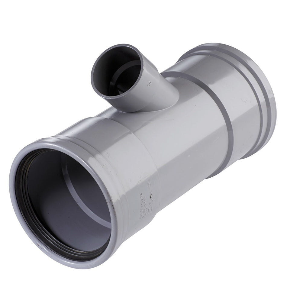 Martens PVC T-stuk 2x Manchetmof/1x lijmmof 3,2mm 110mm 45°-050505