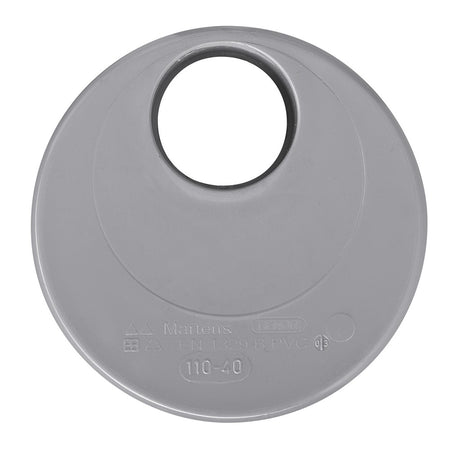Inzetverloopstuk PVC wanddikte 3,2 mm Ø 110x40 mm t.b.v. binnenhuisriolering-050726