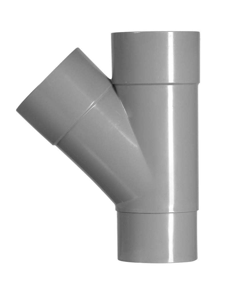 Martens PVC HWA T-stuk 2x Mof/verjonging Spie-eind 45°-051039