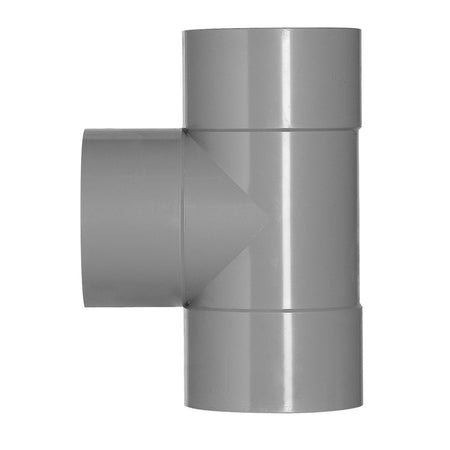 T-Stuk PVC 3x lijmmof wanddikte 3,2 mm Ø 75x75 mm 90° KOMO-keur-051179