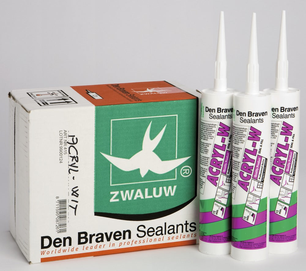 Zwaluw Acrylaatkit Acryl-W Wit 310ml-062542