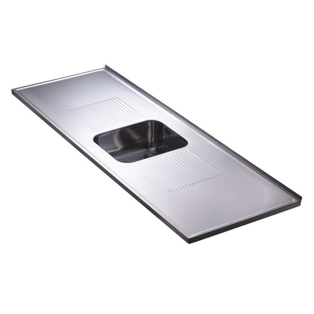 Reginox Werkblad AR186V111ER1 RVS 181,5 cm met wafel bak in midden 60 cm FSC Mix 70%-078018
