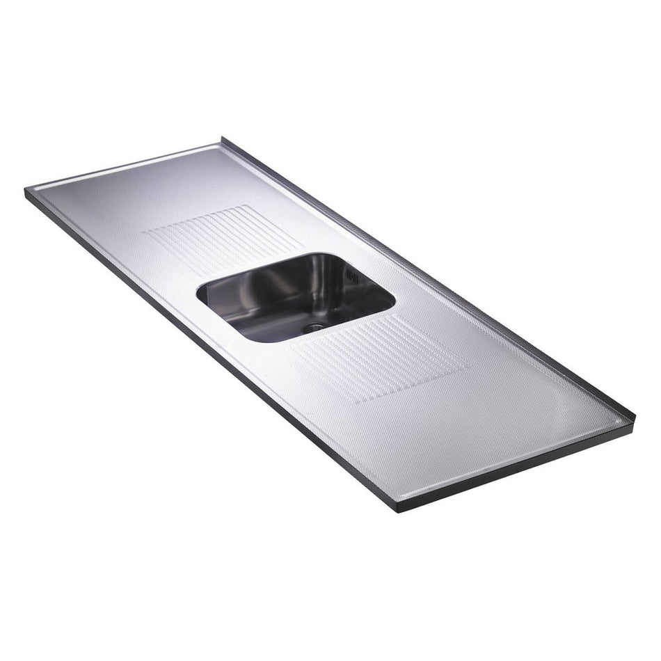Reginox Werkblad AR186V111ER1 RVS 181,5 cm met wafel bak in midden 60 cm FSC Mix 70%-078018