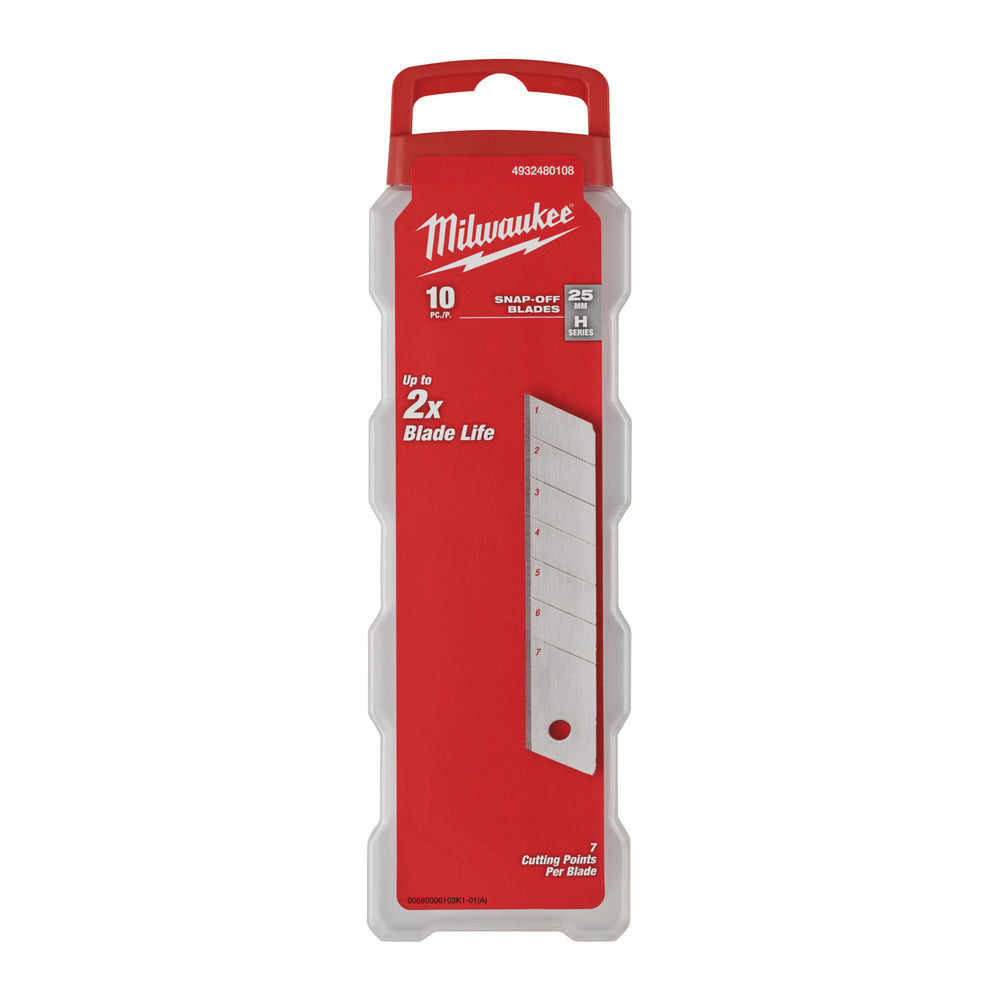 Milwaukee Reserve Afbreekmesjes 25mm 10st-10000072