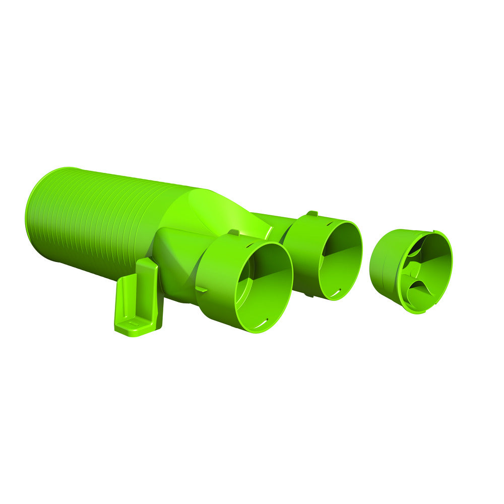 Ubbink Air Excellent Ventieladapter AE34C 180° 125 Met Afdekkap-10000085