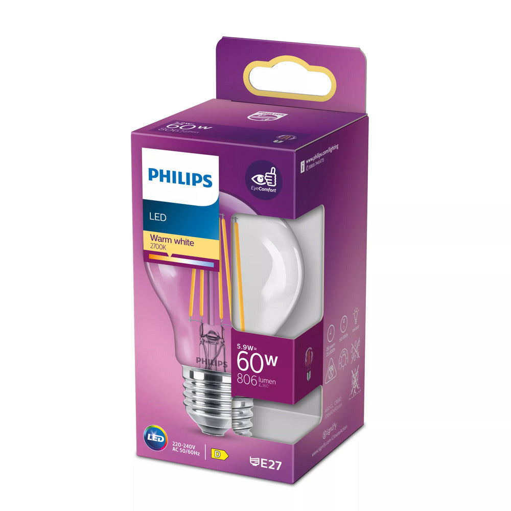 Philips LED Classic 60W A60 E27 ND 1PFSRT4 Warmwit Helder-10000401