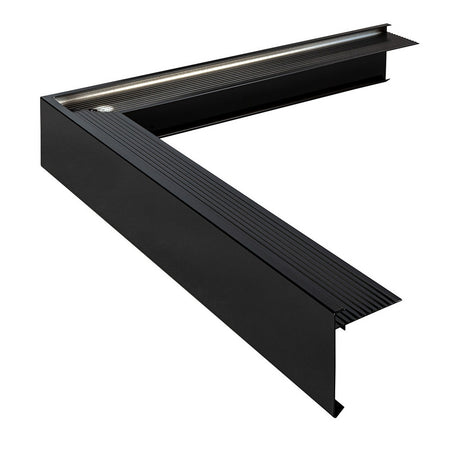 Roval Daktrim Standaard Buitenhoek Aluminium Zwart 60x64mm 50x50cm-10000569