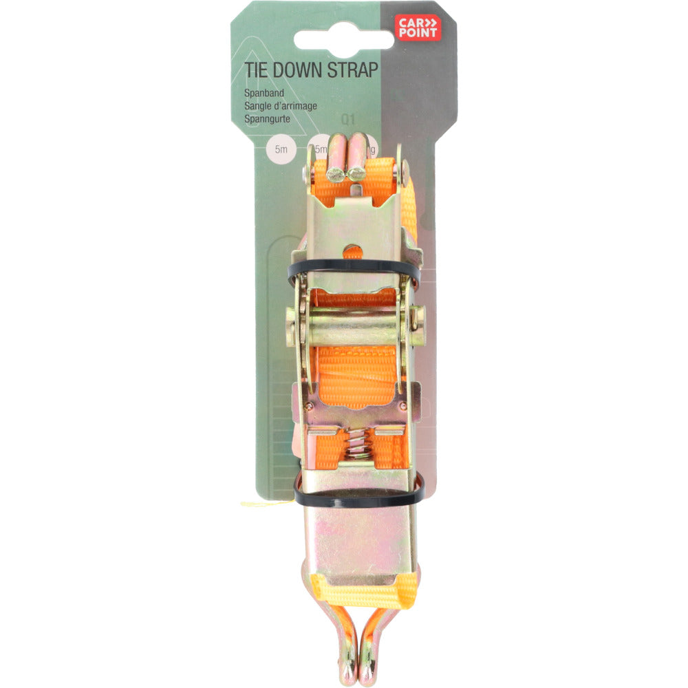 Carpoint Ratel Spanband Met Haken 5m-10000679