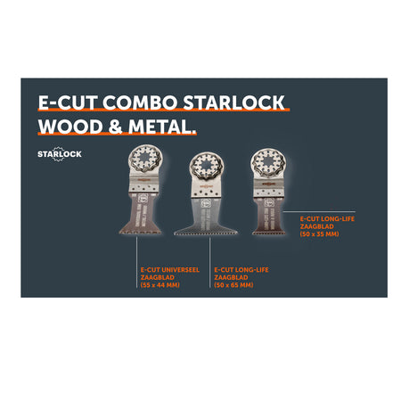 Fein Combo E-Cut Wood en Metaal Starlock 3delig-10000712