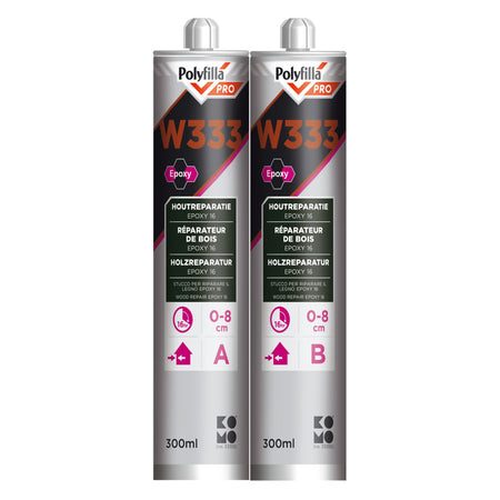 Polyfilla Houtreparatiemiddel Pro W333 Epoxy 2K 2x300ml-10000774