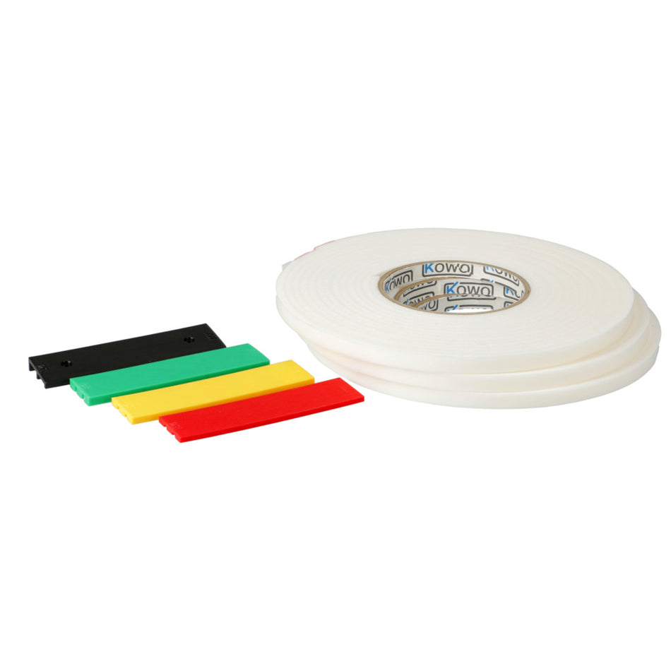 Kowo Glasmontage Set 9x3 Celband Wit 26x3-5mm+26x5/1 Keg-10000837