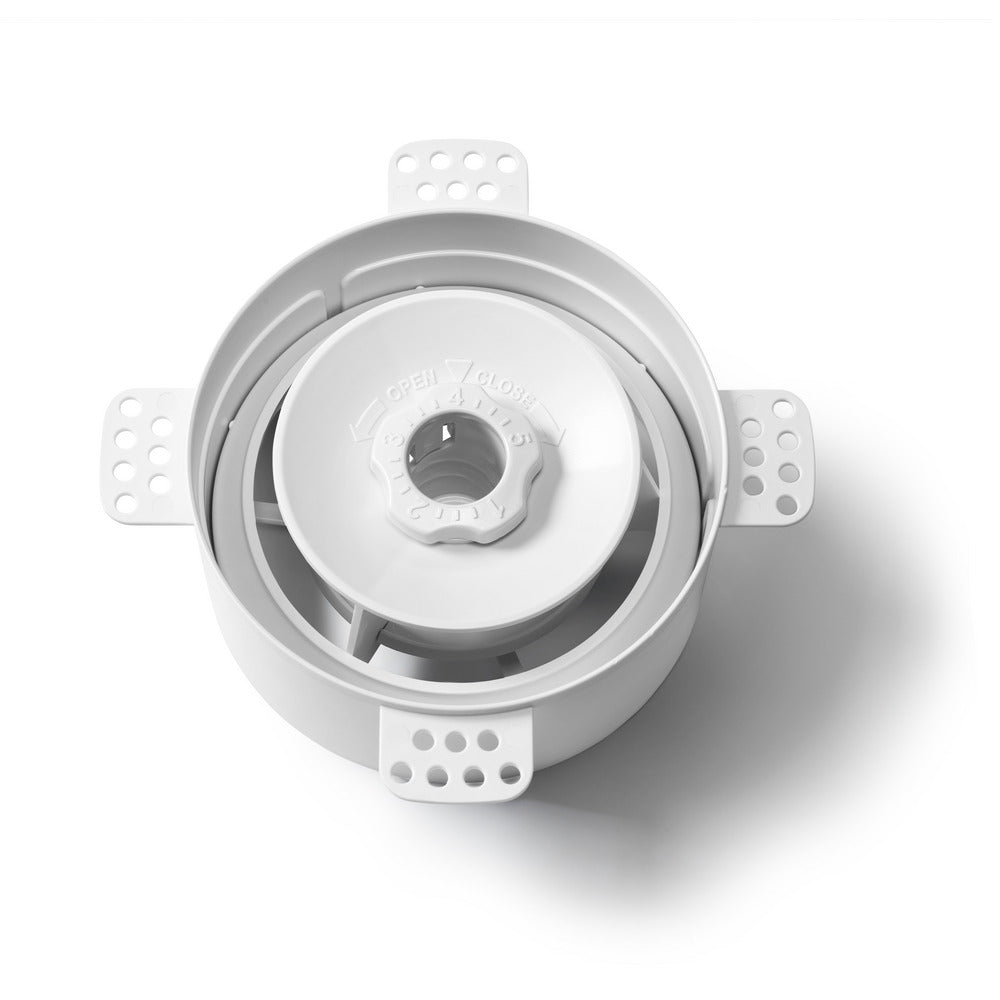 NoShow Ventilatieventiel Instucbaar 2.0 Wit  Ø125mm-10000882