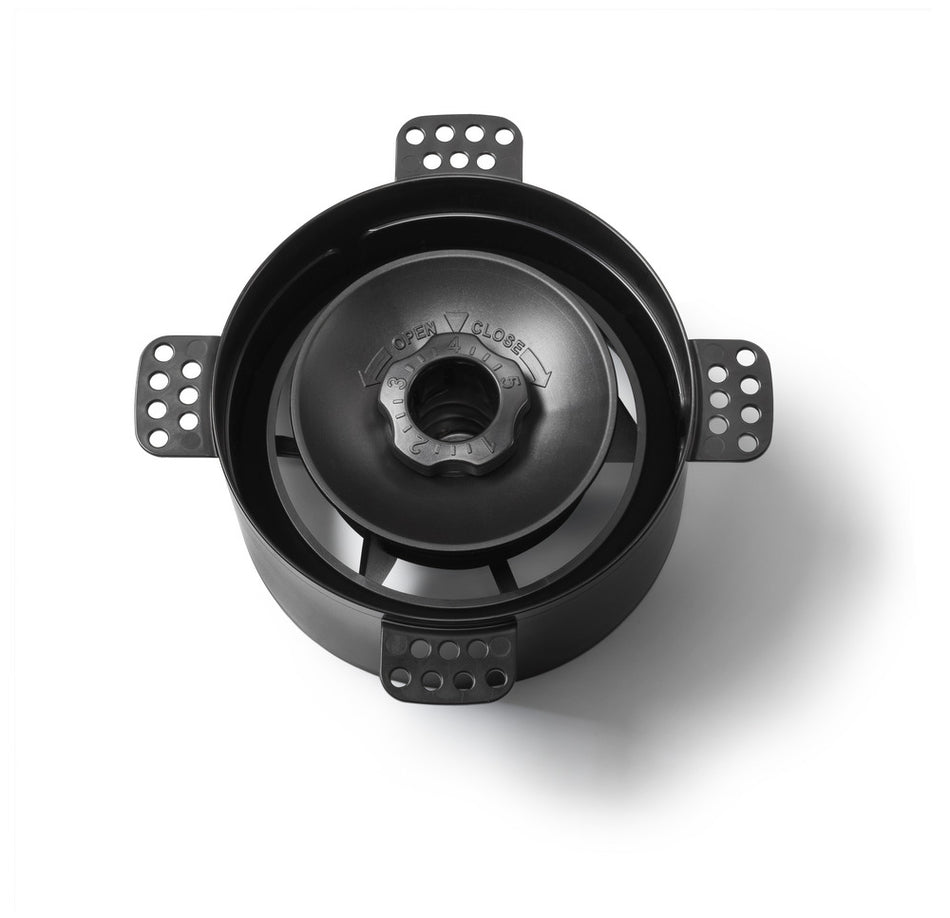 NoShow Ventilatieventiel Instucbaar 2.0 Zwart  Ø125mm-10000883