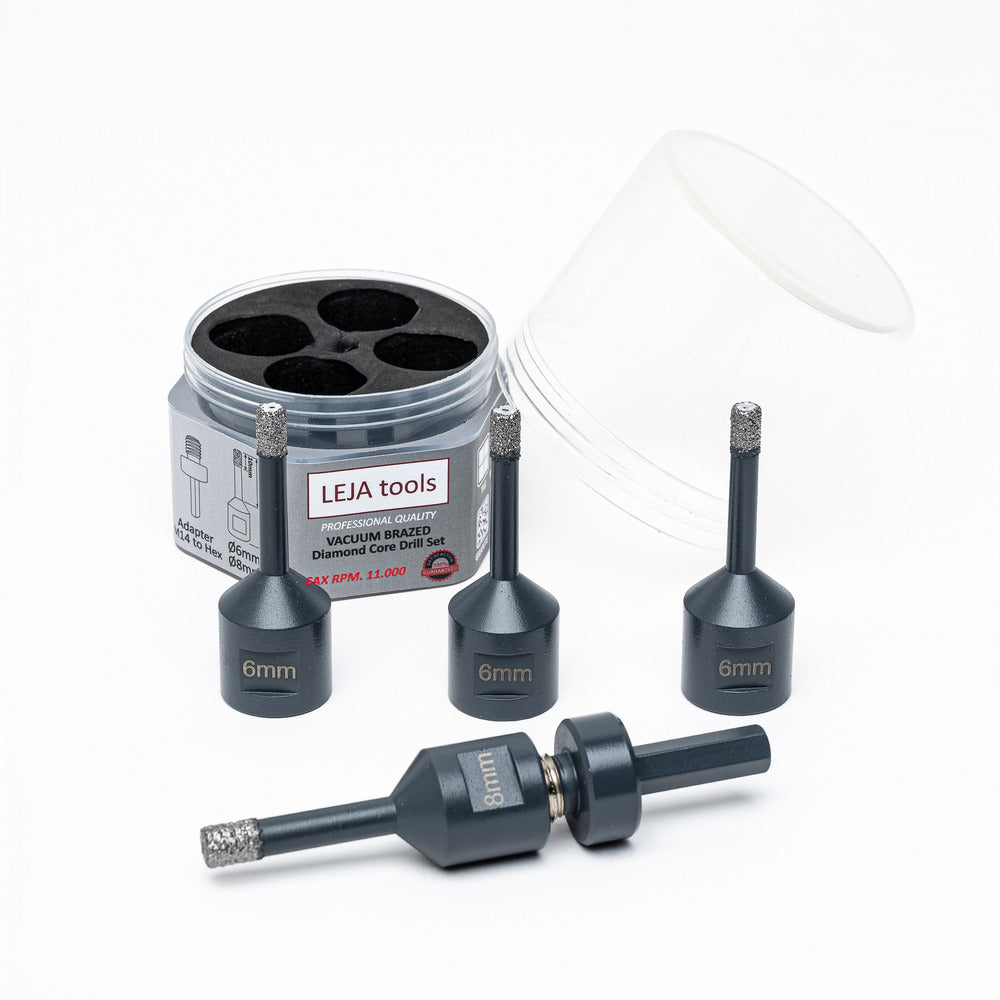 Leja Tools Tegelborenset M14 6-6-6-8mm Adapter-10001078