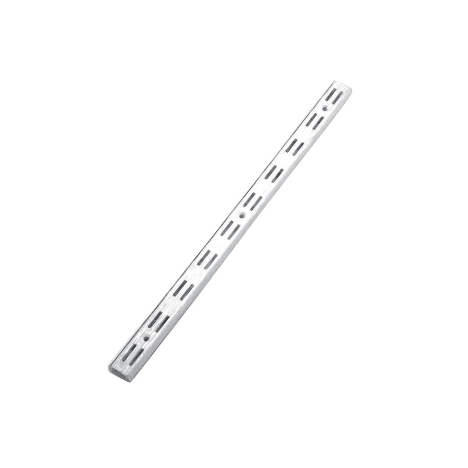 F-Systeem Wandrailsysteem staal gelakt 200 cm wit dubbel 2 stuks-107031