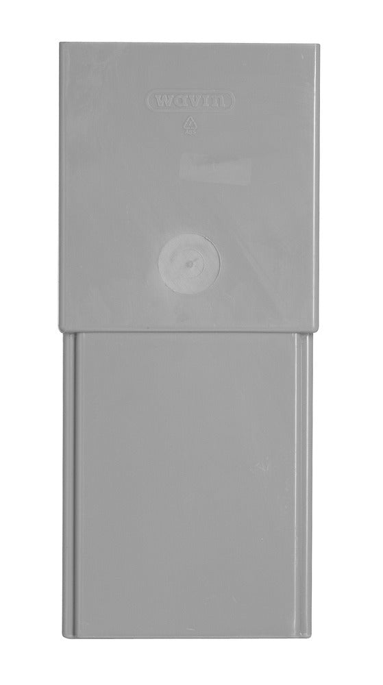 Verlengstuk PVC Ø 70/80 mm rechthoekig 80x60 mm met stadsuitloop ZZ-128972