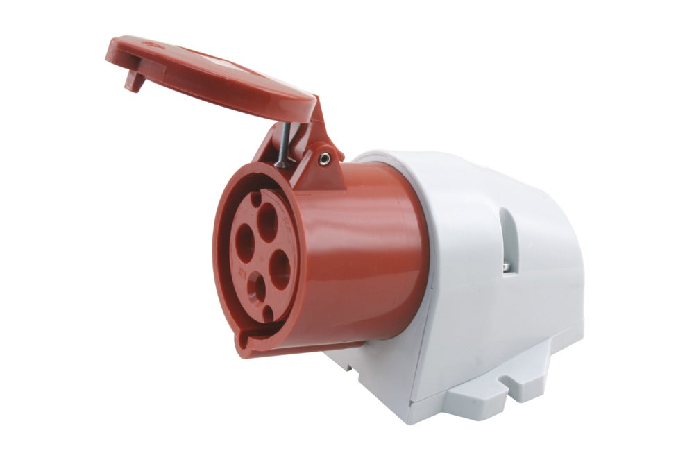 ABL Contactdoos Kracht 3-Polig+E Rood IP44 32A-162540
