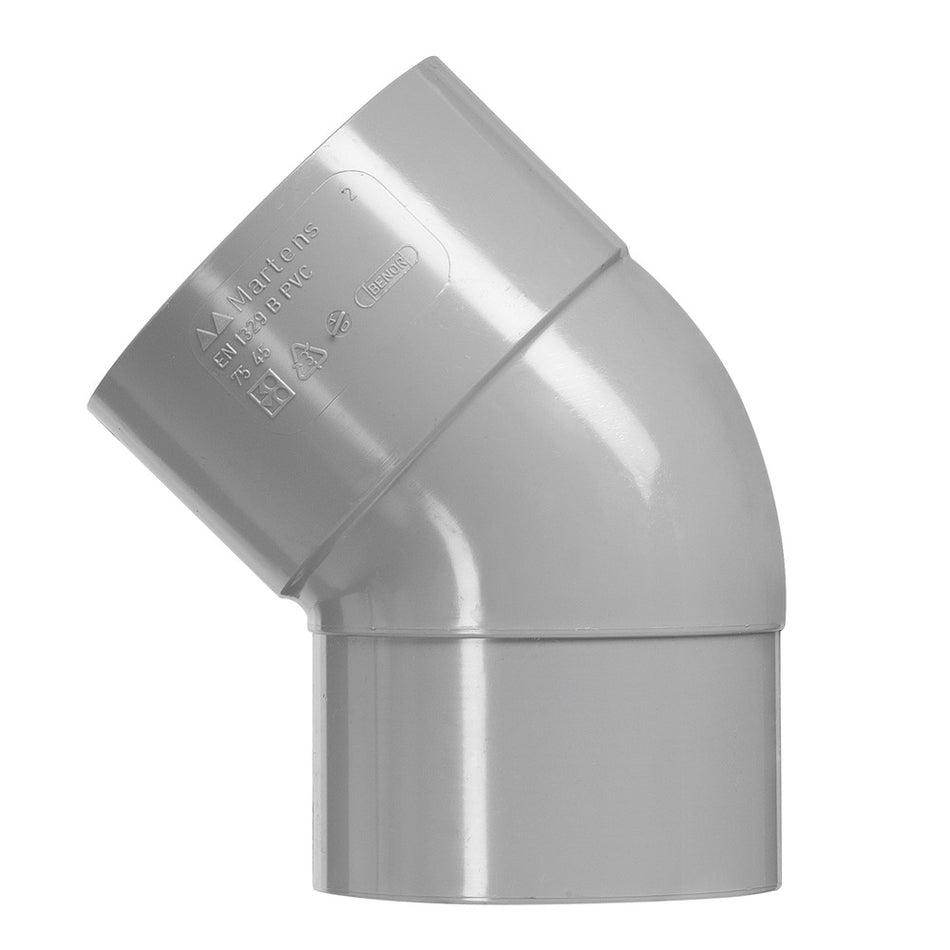 Martens PVC Bocht Lijmmof/spie 3,2mm 45°-228148