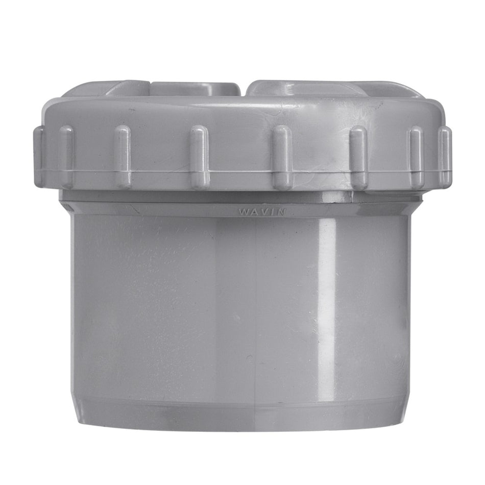 Eindstuk PVC wanddikte 3,2 mm Ø 110 mm met schroefdeksel KOMO-keur-268649