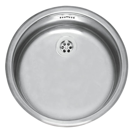 Reginox Spoelbak B280RLU02GDS RVS rond opbouw afvoer 50 cm-287012