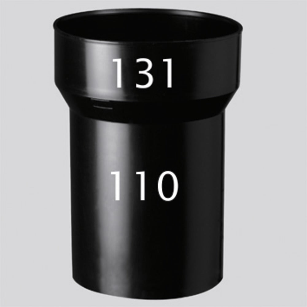 Ubbink Multivent Verloopstuk Kunststof Zwart Ø110-131mm-302022