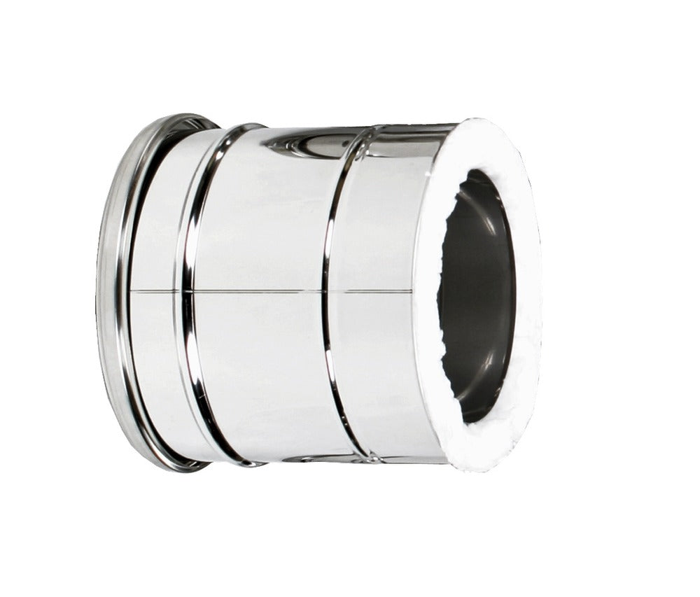 Holetherm Pijp RVS/keramische wol 20 cm Ø 200 mm blank RVS-313234