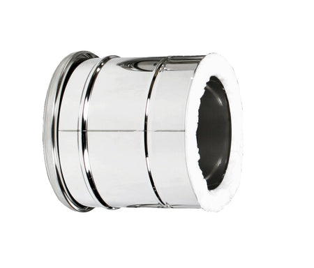 Holetherm Pijp RVS/keramische wol 20 cm Ø 200 mm blank RVS-313234