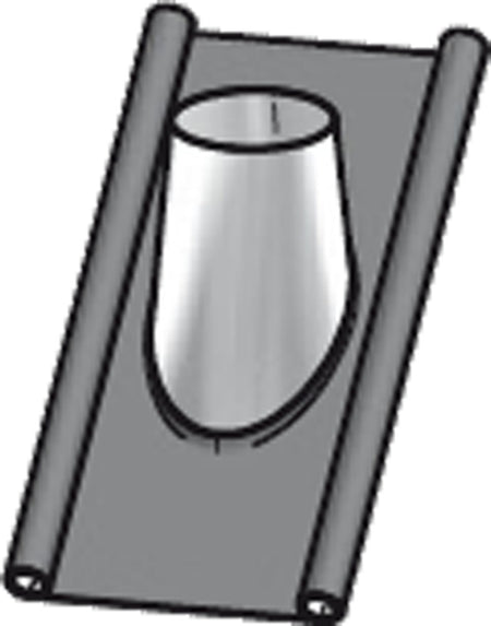 Holetherm Loodslab 20-45° RVS/keramische wol Ø 200 mm blank RVS-313382