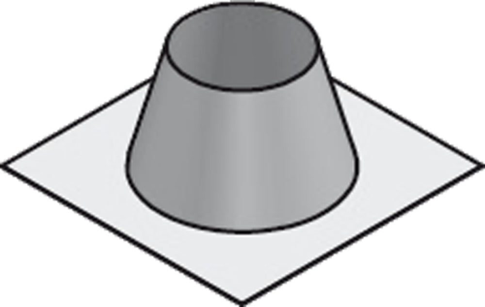 Holetherm Dakplaat 0-10° RVS/keramische wol Ø 200 mm blank RVS-316567