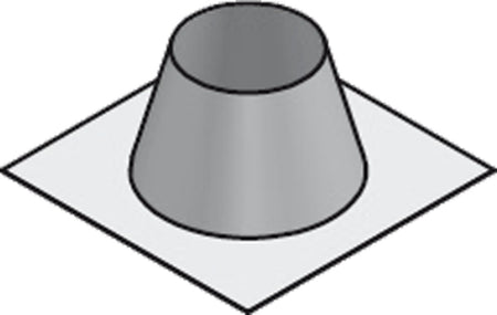 Holetherm Dakplaat 0-10° RVS/keramische wol Ø 200 mm blank RVS-316567