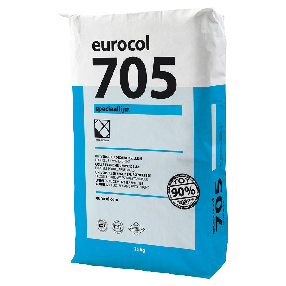 Eurocol 705 Speciaal Poedertegellijm Grijs Flexibel-322313