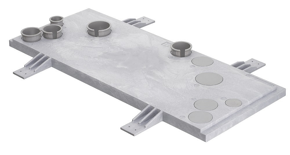 Meterkastvloerplaat kunststof 750x350 mm rechthoekig-323564