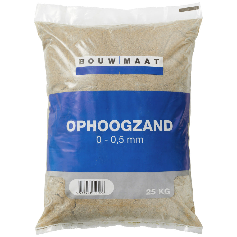 Bouwmaat Ophoogzand 0-0,5 mm 25 kg-325034