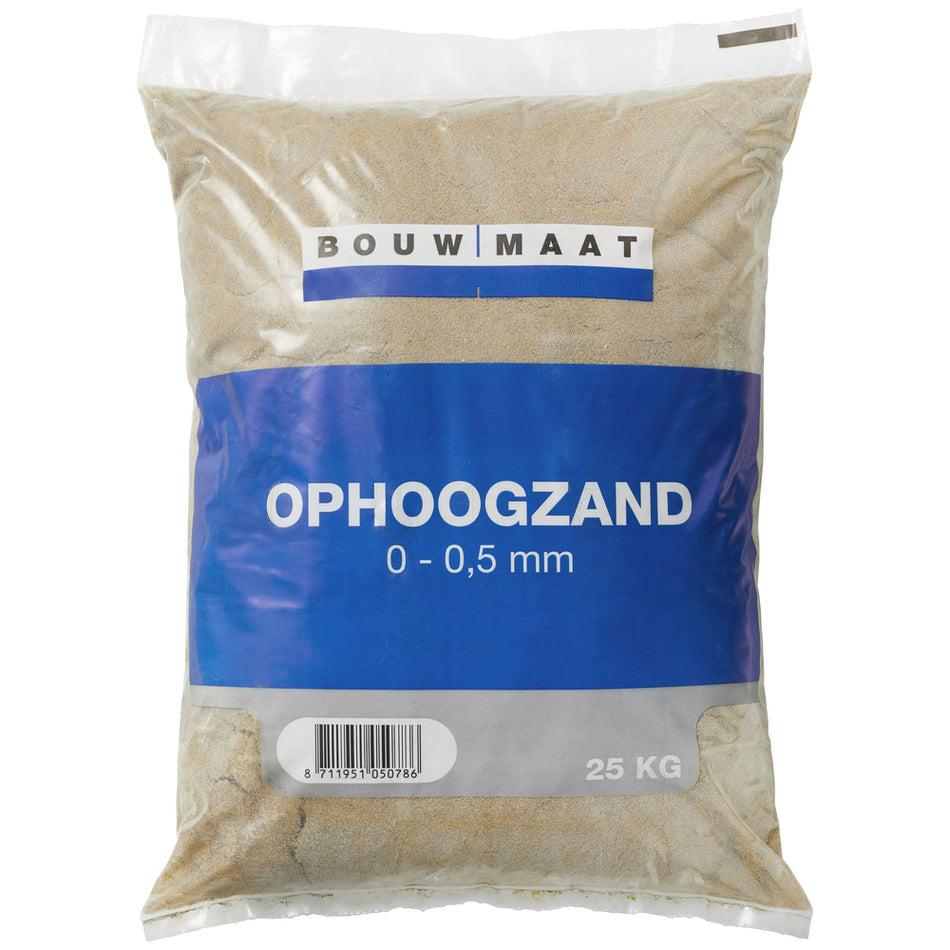 Bouwmaat Ophoogzand 0-0,5 mm 25 kg-325034