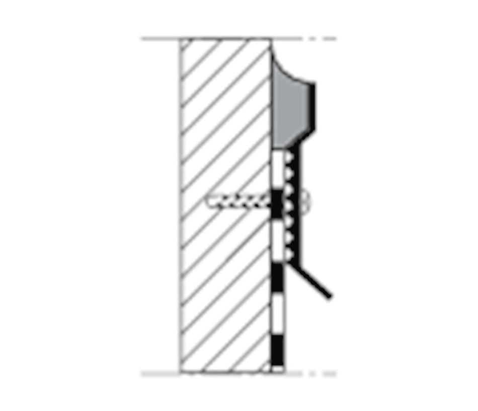 Wand- en aansluitingsprofiel 2.5m-338476