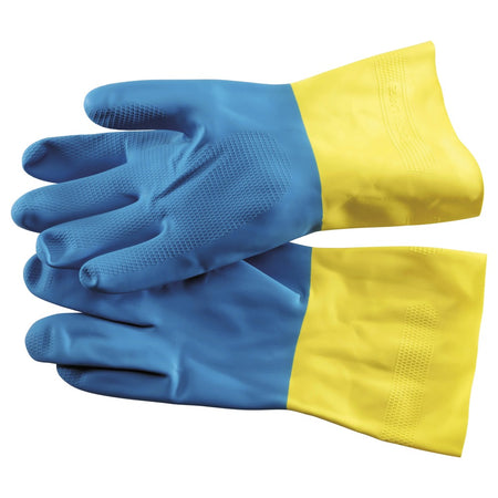 CERVA Werkhandschoenen Caspia Latex/Neopreen Blauw/Geel-342671