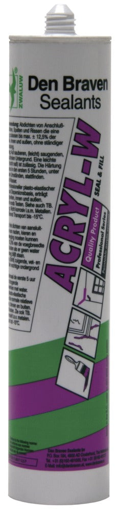 Zwaluw Acrylaatkit Acryl-W Zwart 310ml-346355