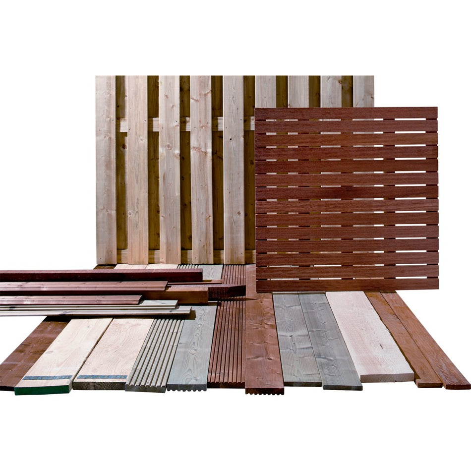 Elephant Azobe Paal Gepunt 58x58x2750mm FSC Mix 70%-346770