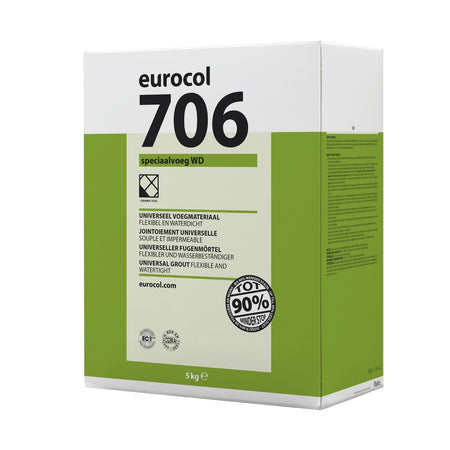Eurocol 706 Speciaalvoeg WD Voegmortel Manhattan Waterdicht 5kg-351041