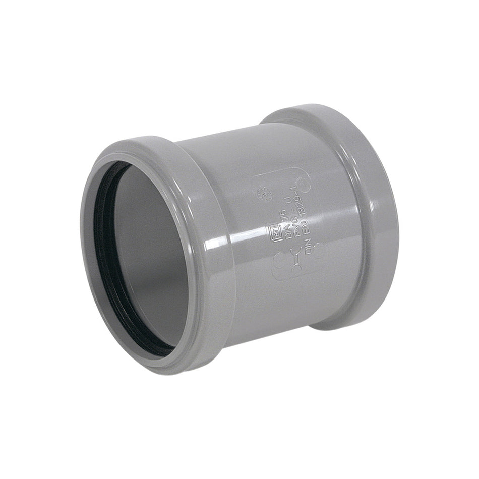 Overschuifmof PVC 2x manchetmof wanddikte 3,2 mm Ø 50 mm KOMO-keur-355000