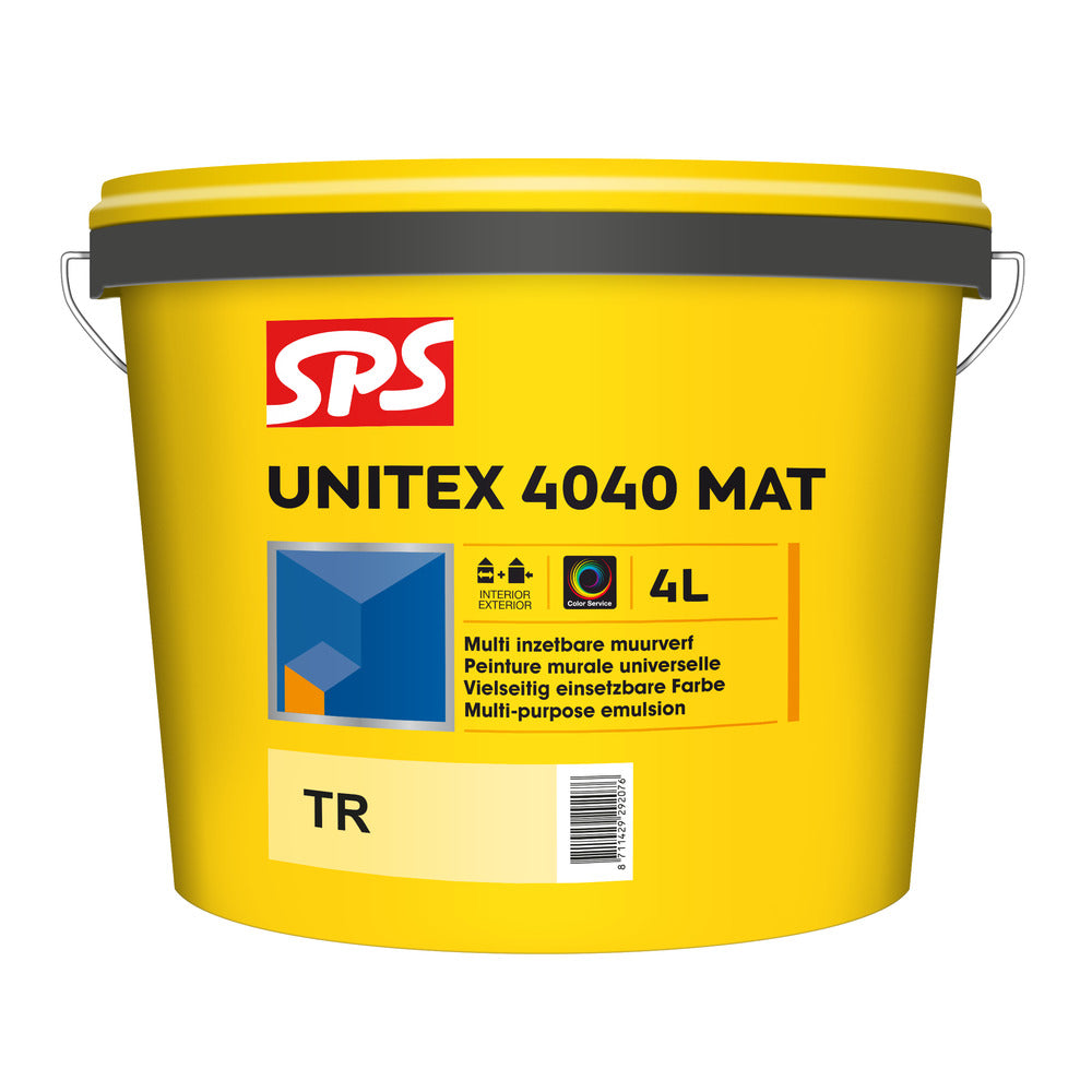 SPS Muurverf Unitex 4040 Mat Mengbasis TR 4L-375350