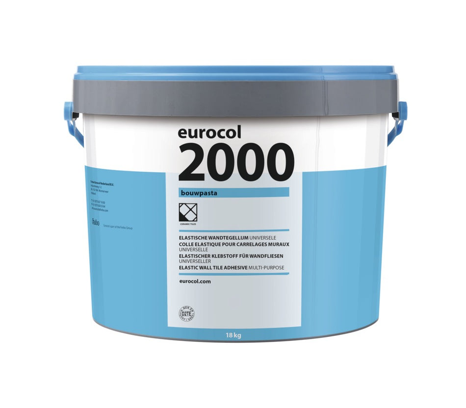 Eurocol 2000 Bouwpasta Wandtegellijm Elastisch 18kg-379417