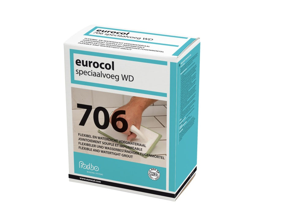 Eurocol 706 Speciaalvoeg WD Voegmortel Jasmijn Waterdicht 5kg-380179