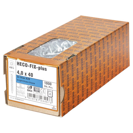 Heco-Fix-Plus universele schroef verzinkt 4,0x40 mm pozidriv 1000 stuks-418973