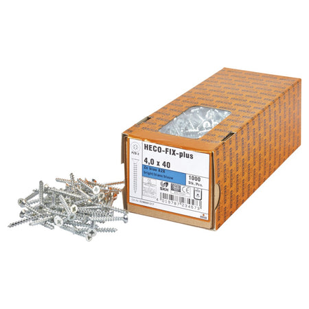 Heco-Fix-Plus universele schroef verzinkt 4,0x40 mm pozidriv 1000 stuks-418973