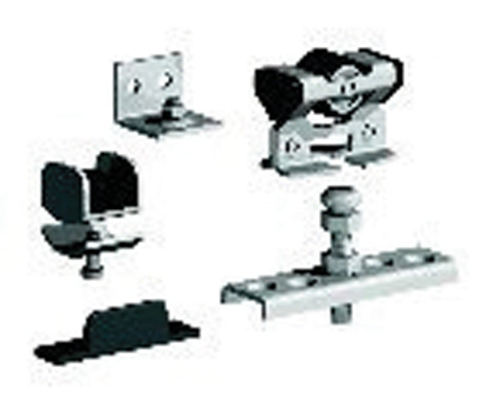 Essentials Onderdelenset S40 Aluminium Brute 40kg Per Deur voor S40/S75 Rail-454399